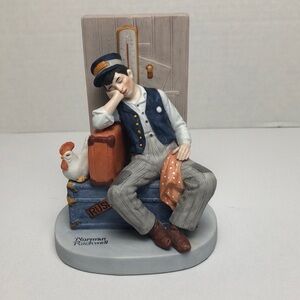 NORMAN ROCKWELL “ASLEEP ON THE JOB”